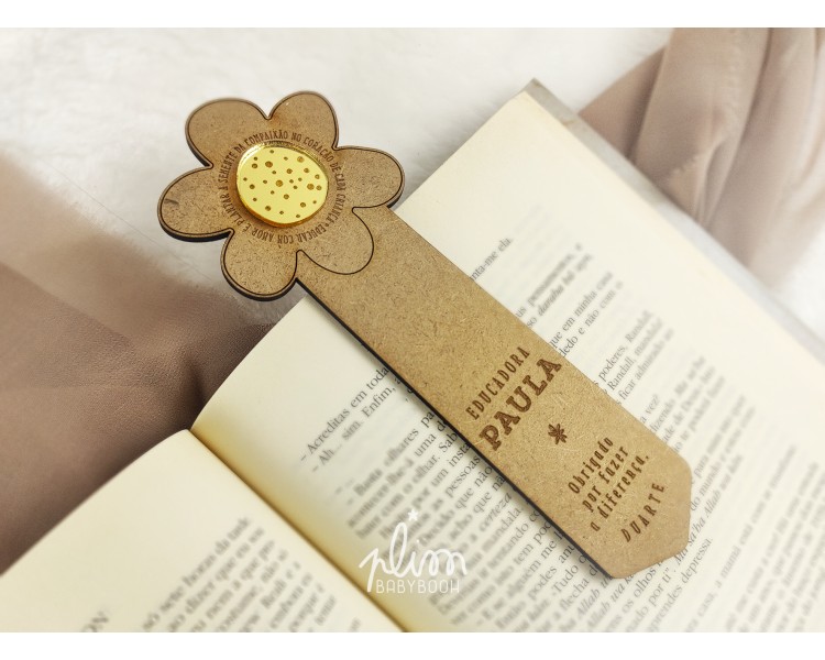 marcador de página personalizado _ flor