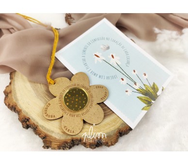 Pendente de natal flor - Opção de acrescentar embalagem