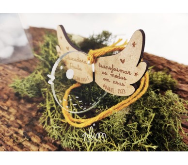 Pendente de natal pássaro 3D educar com amor é transformar os medos em asas