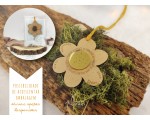 Pendente de natal flor - Opção de acrescentar embalagem