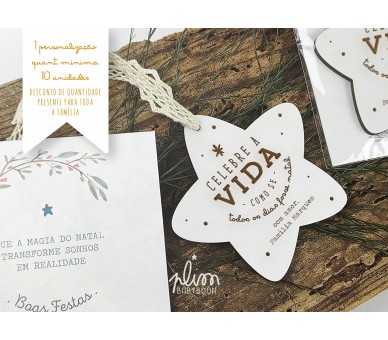 PENDENTE ESTRELA DE NATAL CELEBRE A VIDA 