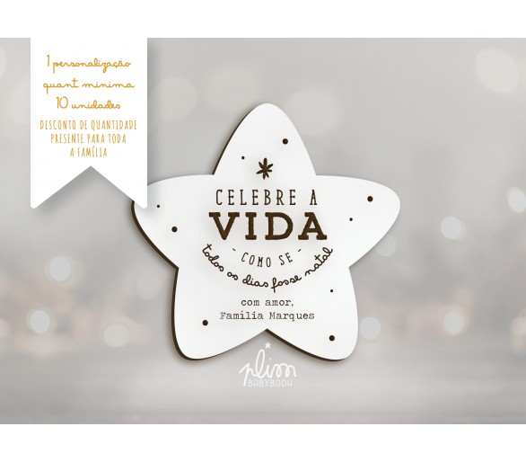 IMAN ESTRELA DE NATAL CELEBRE A VIDA 