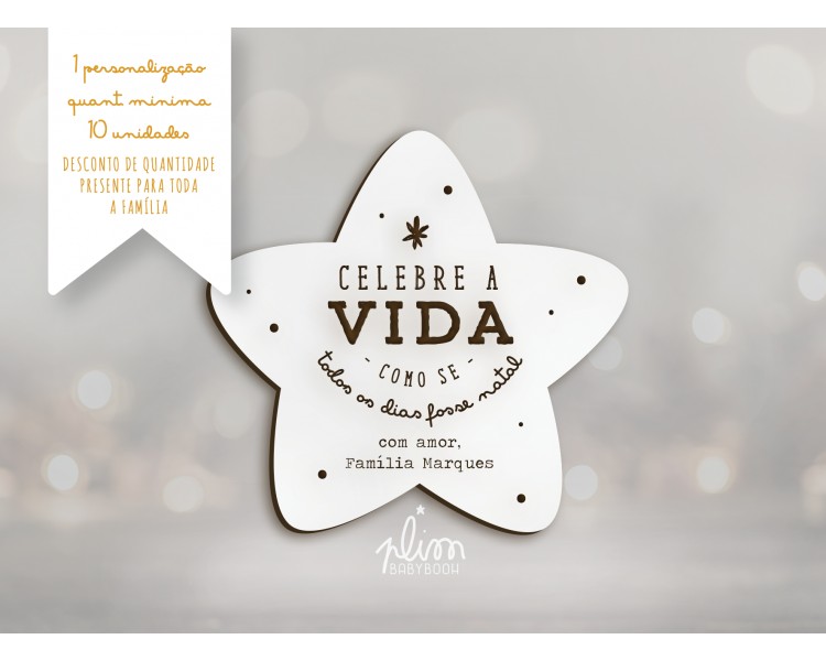 IMAN ESTRELA DE NATAL CELEBRE A VIDA 