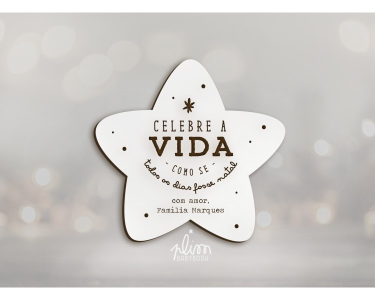 IMAN ESTRELA DE NATAL CELEBRE A VIDA 