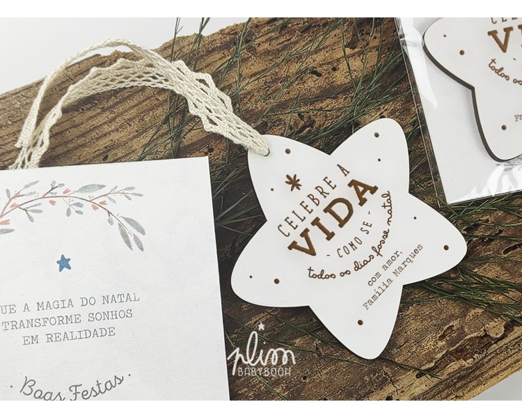 PENDENTE ESTRELA DE NATAL CELEBRE A VIDA 