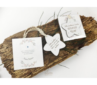 decoração de natal- estrelas personalizadas para árvore