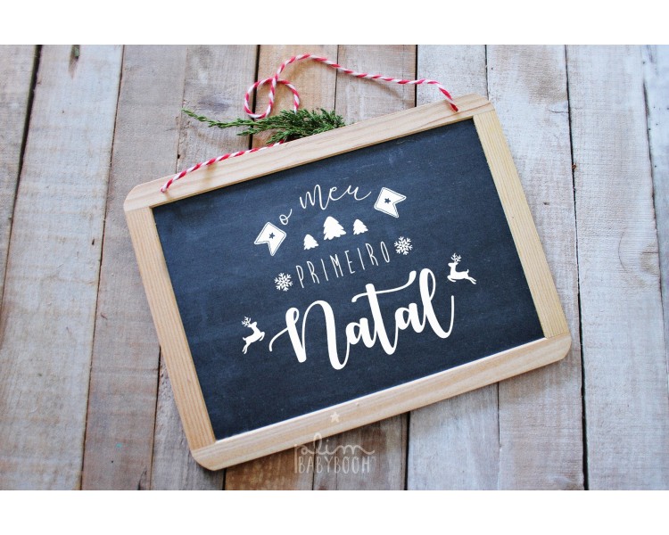 ardósia o meu primeiro natal