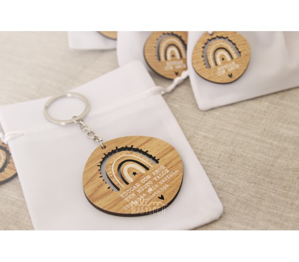Porta-chaves Educar com amor + saco - personalizado