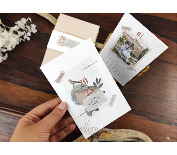 caixa personalizada + imans de madeira com fotografias