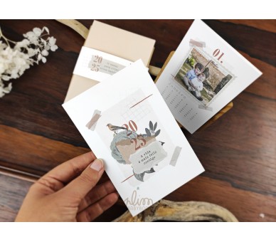 caixa personalizada + imans de madeira com fotografias