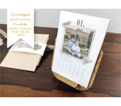 caixa personalizada + imans de madeira com fotografias