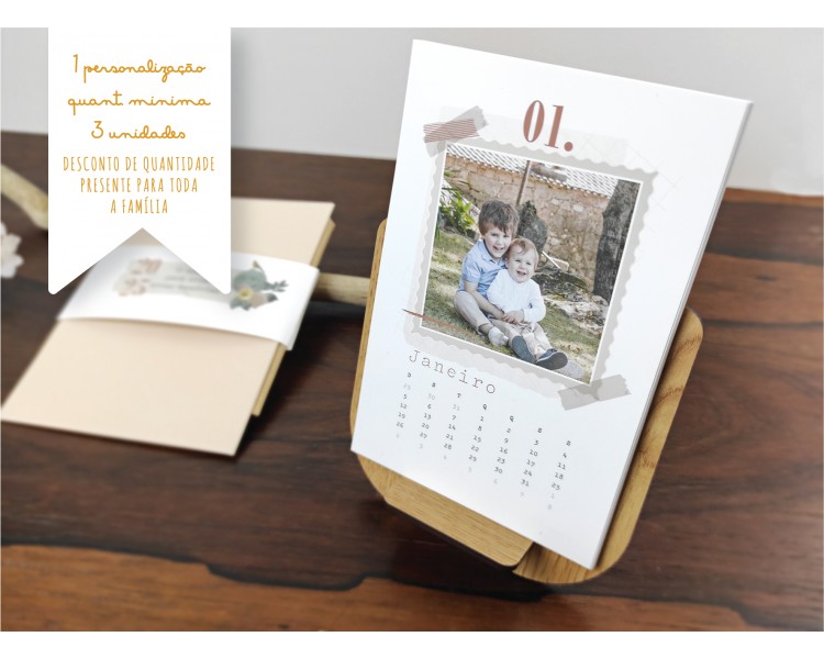 caixa personalizada + imans de madeira com fotografias
