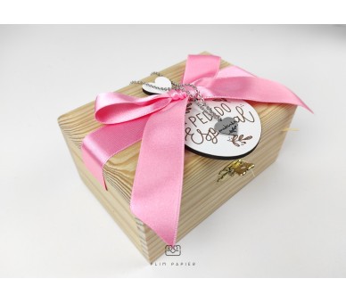 Convite mini placa + pulseira - madrinha