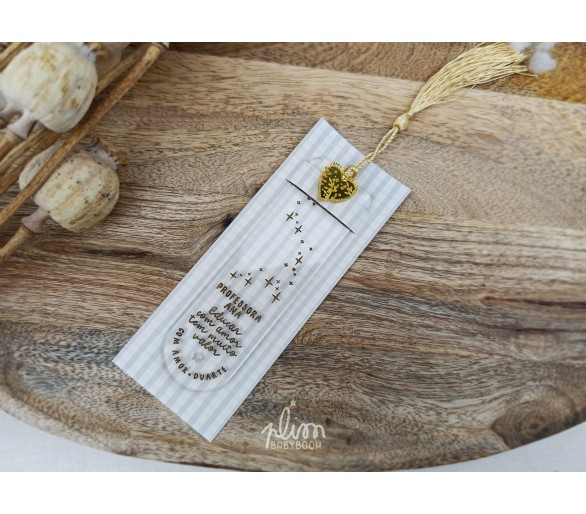 Marcador de página - flor - personalizado