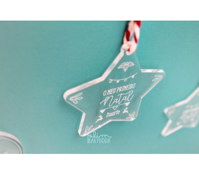 decoração de natal- estrelas personalizadas para árvore