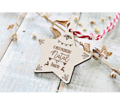decoração de natal- estrelas personalizadas para árvore