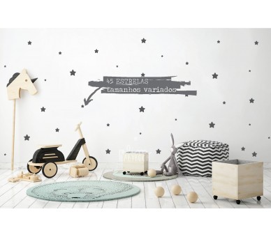estrelas em vinil de parede