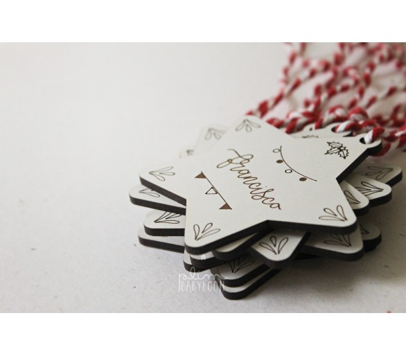 decoração de natal- estrelas personalizadas para árvore