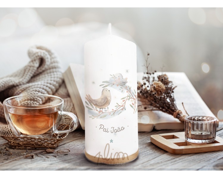 Vela personalizada- sugestão de presente de natal