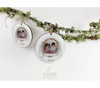 bolas estrelas de natal com fotografia