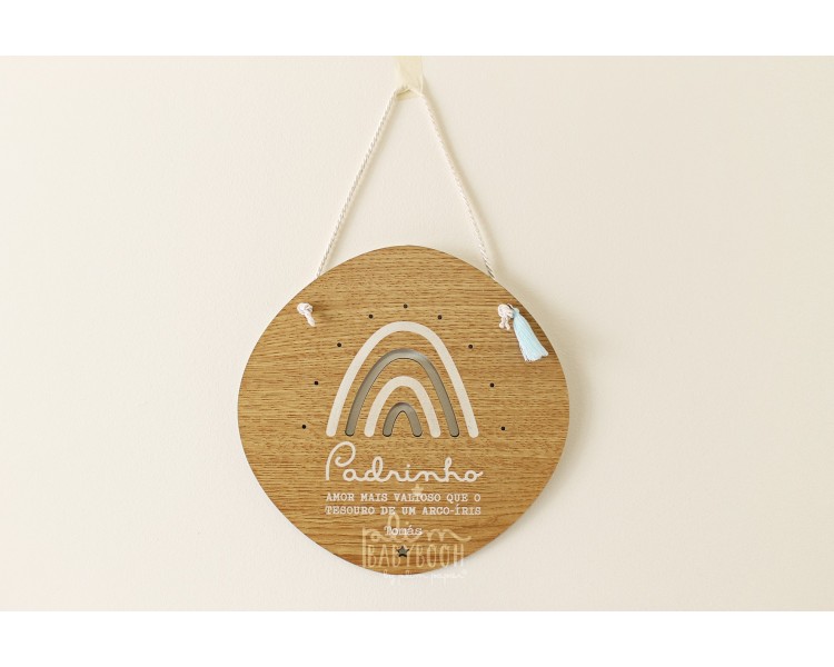 Placa arco-íris dados de nascimento